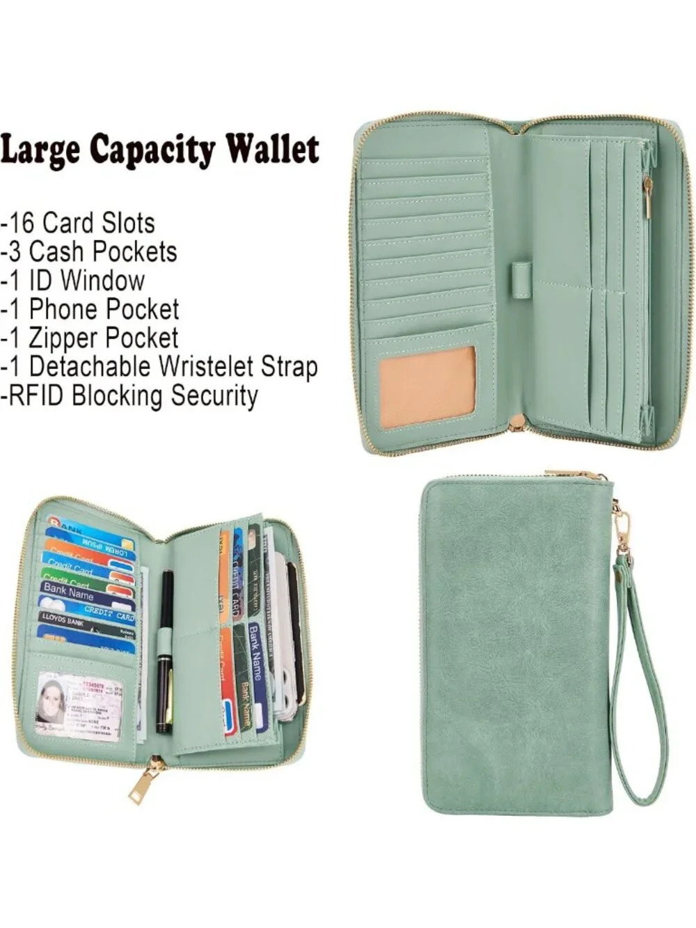 Stylish Women's Hobo Tote & Wallet Set - Soft Faux Leather, Large Capacity